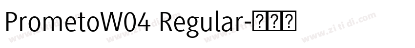 PrometoW04 Regular字体转换